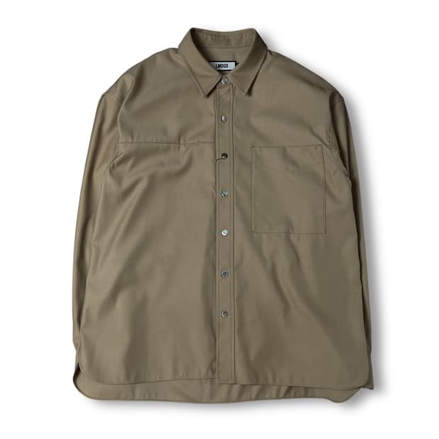 엘무드 베이지 원포켓 긴팔 셔츠 46