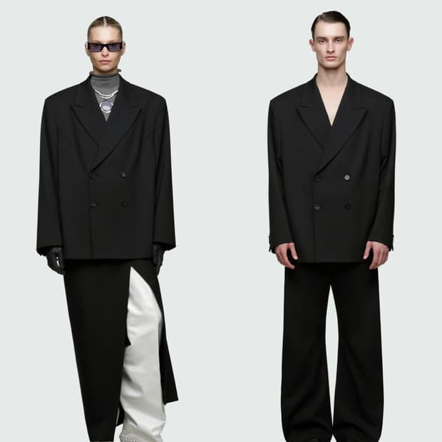 새상품)엔타이어 스튜디오 더블 블레이저 자켓