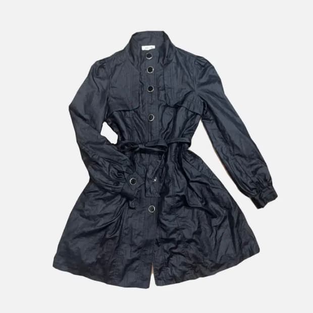 고스 로리풍 펑크 원피스 겸 코트