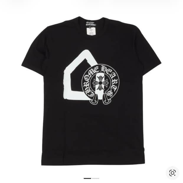 [XL] 크롬하츠 x 꼼데가르송 x 도버스트릿마켓 티셔츠 블랙 새제품