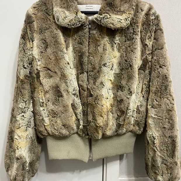 쓰리타임즈 라쿤 퍼 자켓