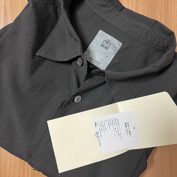 [2] 폴리테루 루즈드 체크 셔츠 차콜