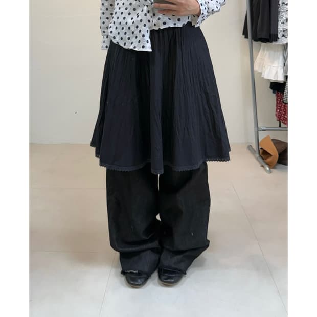 빈티지 미디 스커트