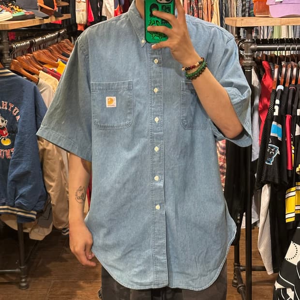 [HI] 칼하트 반팔 데님셔츠