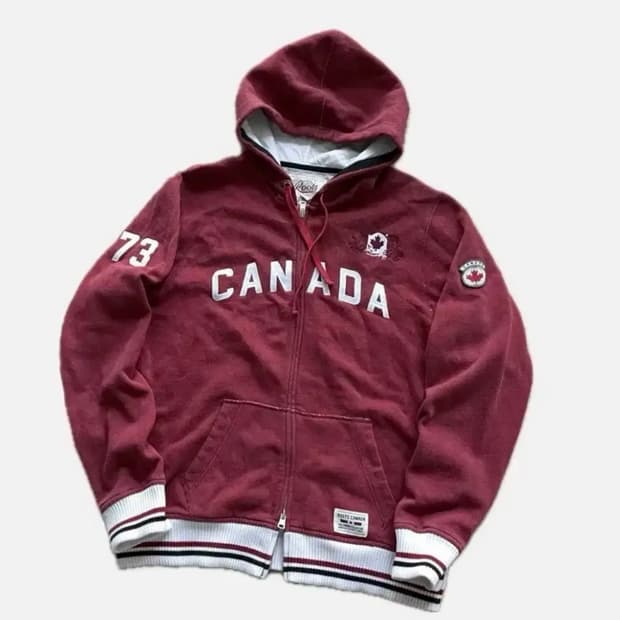 [Vintage] 빈티지 캐나다 후드집업 레드버건디 디엠 어항