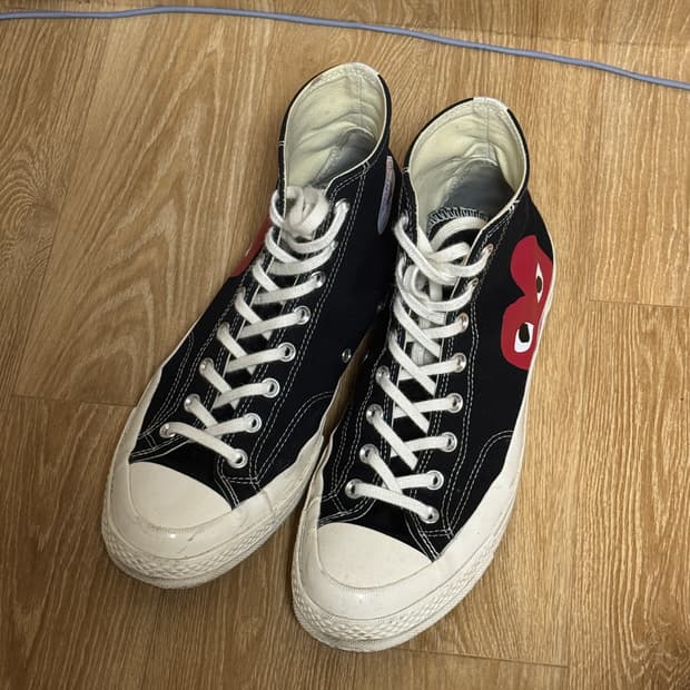 [uk 10] 꼼데가르송 컨버스 하이