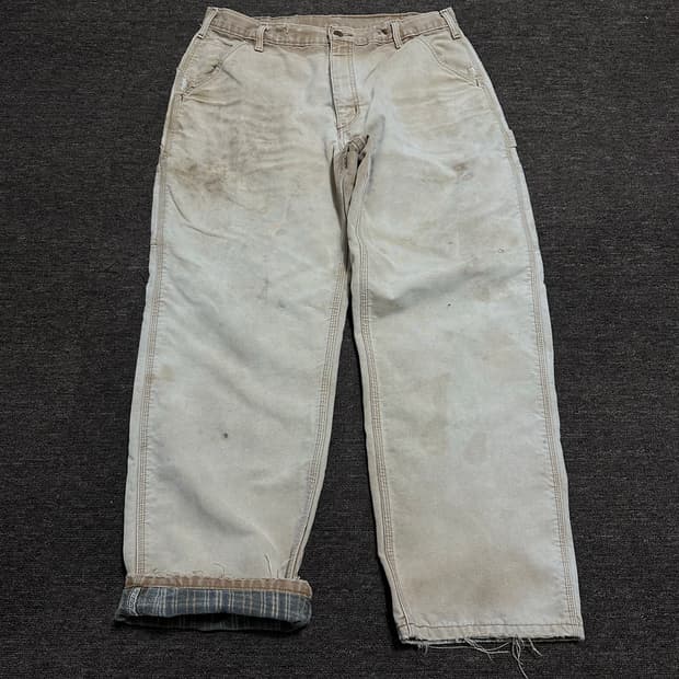 칼하트 싱글니 덕캔버스 워크팬츠 36x30