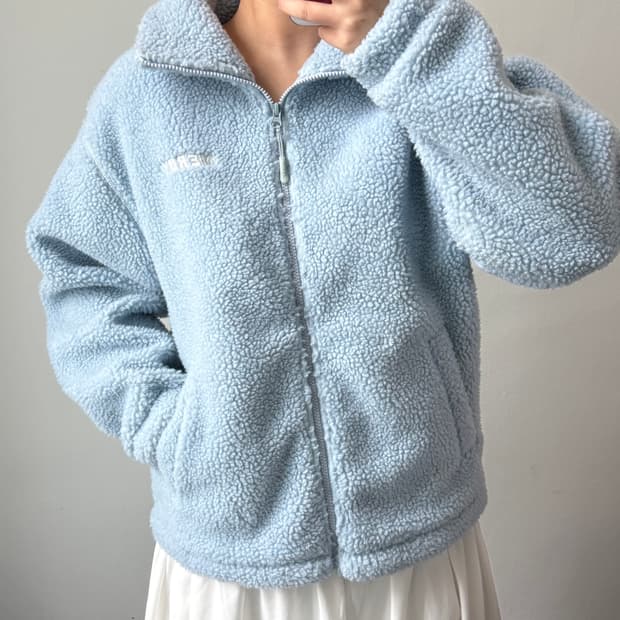 [S] 널디 스카이 플리스 자켓