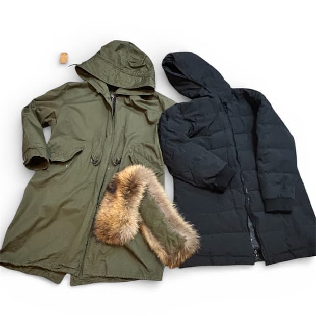 카이 아크만 덕다운 라쿤 야상 점퍼