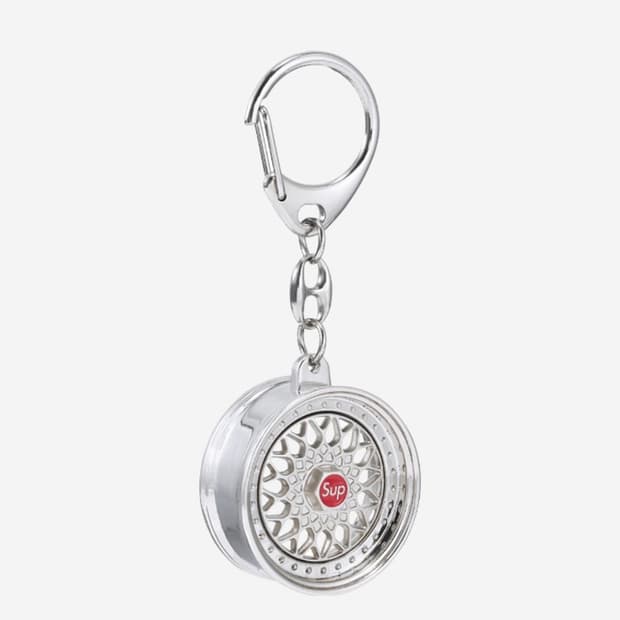 Supreme x BBS RS Rim Keychain Chrome 