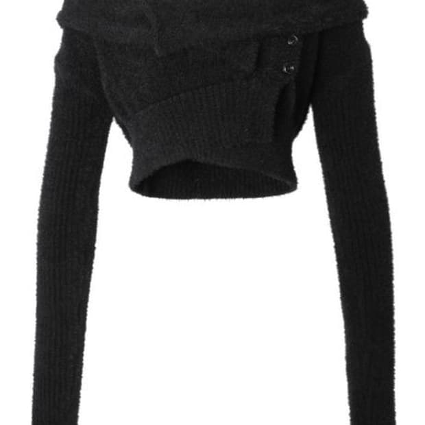 쓰리타임즈 threetimes Hairy Wrap Cardigan