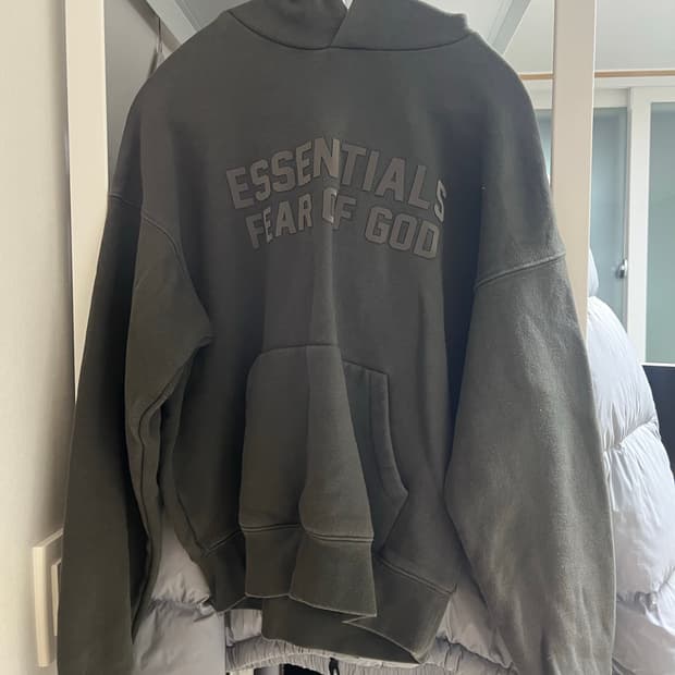 에센셜 피어오브갓 키즈 후드티 블랙 10