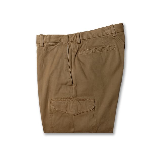 인코텍스 [Incotex] 베이지 몰스킨 코튼 컴포트 치노 카고 팬츠