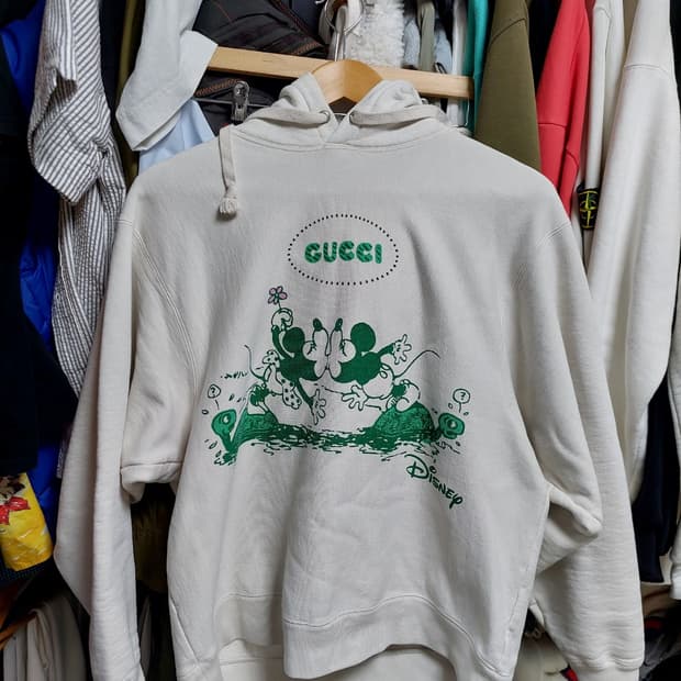 구찌 디즈니 미키마우스 후드티 m 정품검수완료
