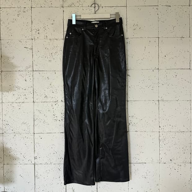 우먼36 H&M 레자 가죽바지
