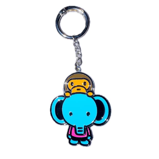 베이프 엘레프 온 베이비 마일로 메탈 키체인