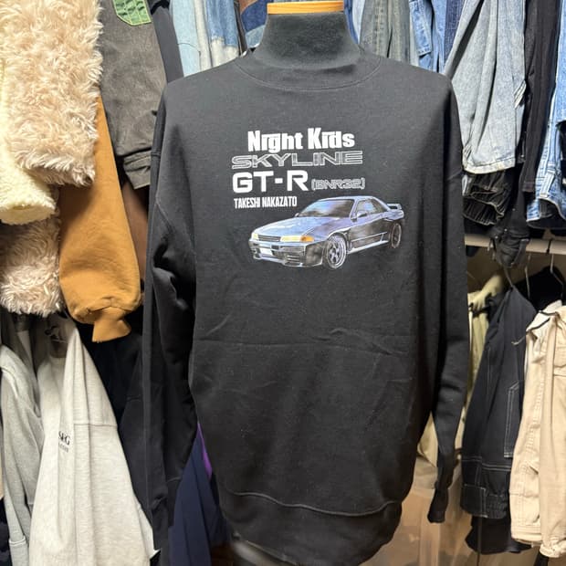 [M] 데드스탁 이니셜D GT-R BNR32 나카자토 프린팅 맨투맨