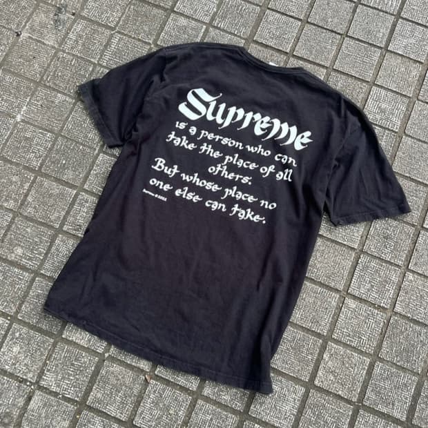 Supreme 22SS Person T Black