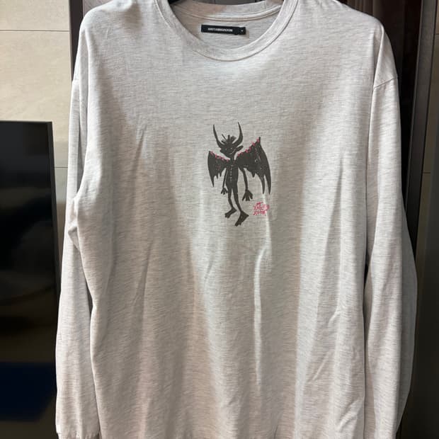 해칭룸 데빌 티셔츠 멜란지 그레이