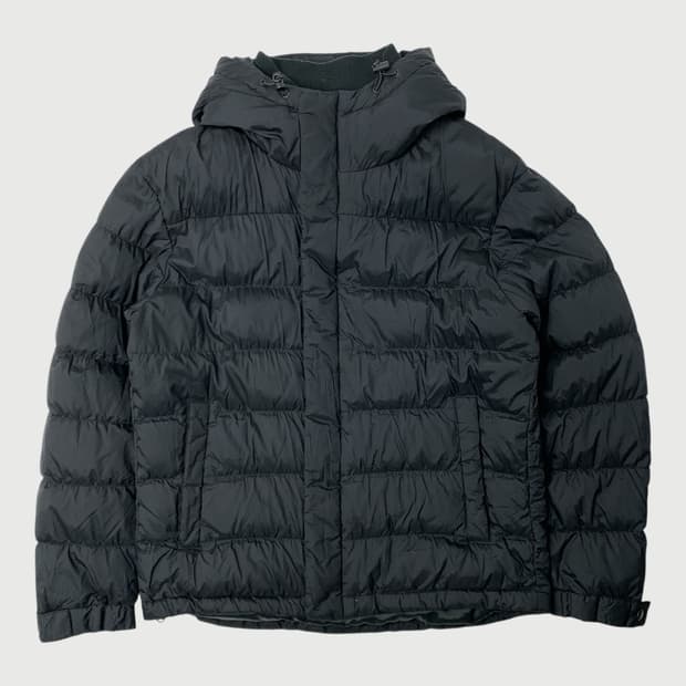 [M/정품] 유니클로 블랙 후드 남성 다운 패딩