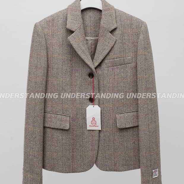 언더스탠딩 해리스트위드 울 자켓 