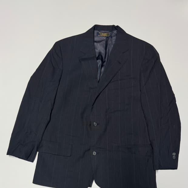 브룩스브라더스 빈티지 체크 울 정장 자켓 M~L
