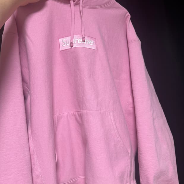슈프림 후드 더스티 핑크 XL