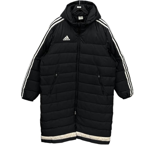 아디다스 후드탈착 롱 다운패딩