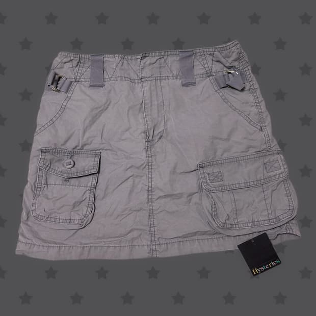 Hysteric Glamour 히글 펑크 대장 버클 포인트 그레이 스커트