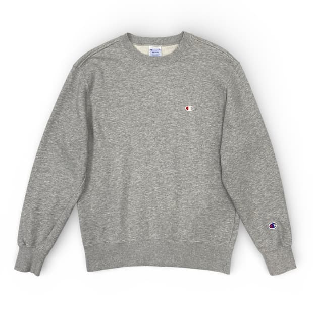 챔피온 C3-W001 그레이 스몰로고 맨투맨