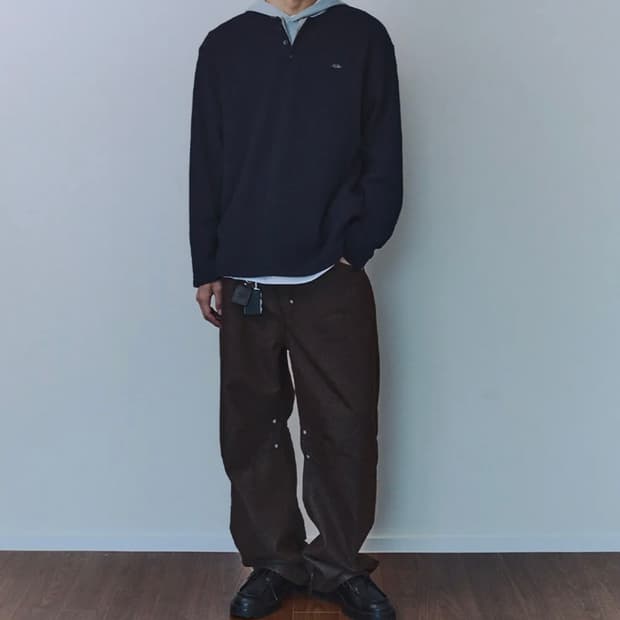 기준 헨리넥 롱슬리브 티