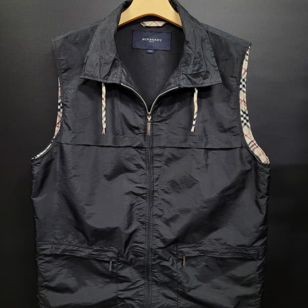Burberry 버버리 골프 빈티지 바람막이 집업 베스트