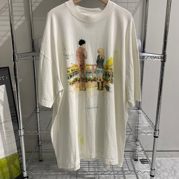 목소리의형태 부틀렉 애니메이션 티셔츠