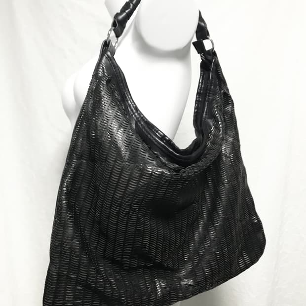 빈티지 vkei 펑크 펀칭 레더 숄더백 가방