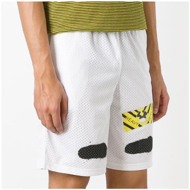 오프화이트 메쉬 반바지 XS