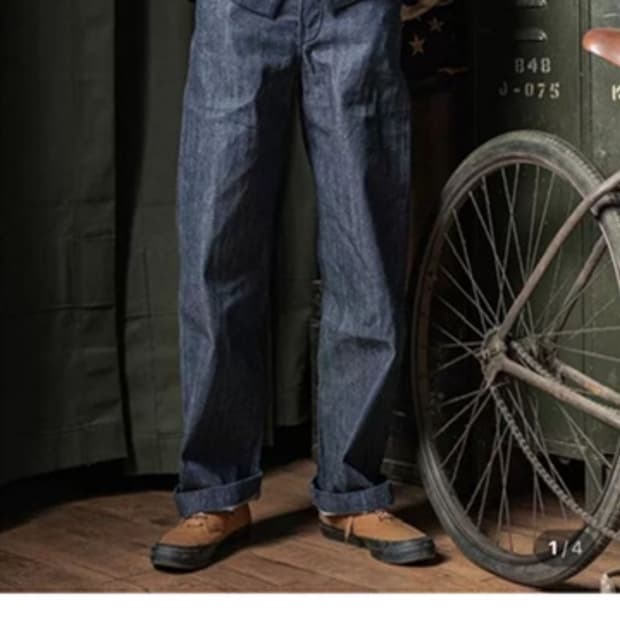 브론슨 1945 USN 와이드 데님팬츠 31 새상품