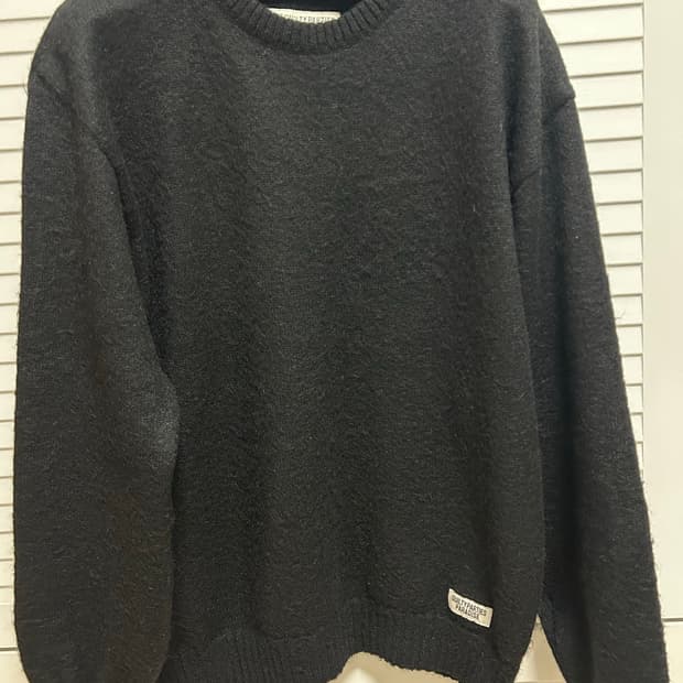 와코마리아 모헤어 니트 블랙 L사이즈