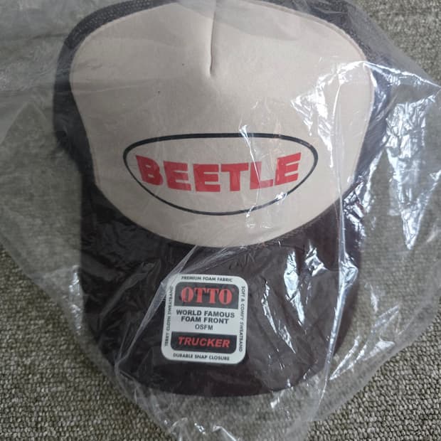 오션비틀 OCEAN BEETLE 로고캡 메쉬캡 브라운