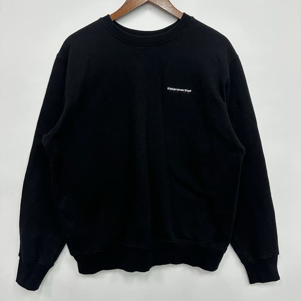 디스이즈네버댓 블랙 맨투맨 