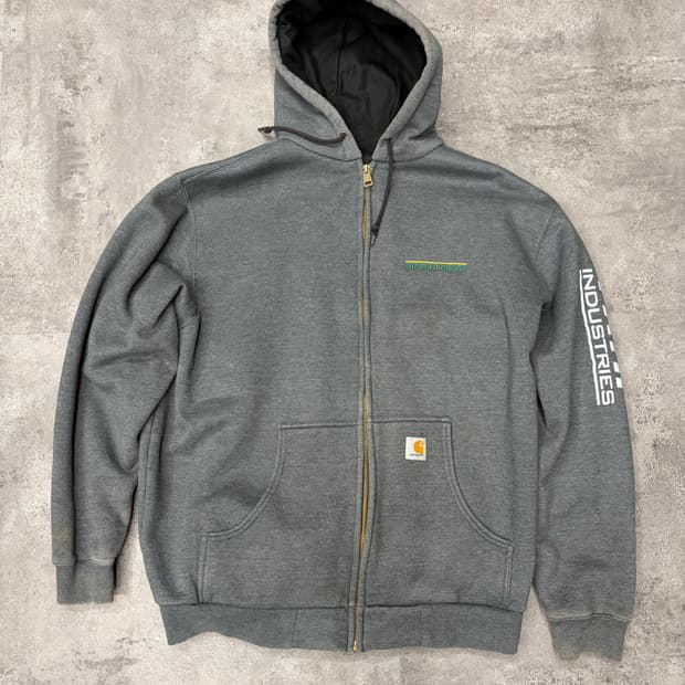 칼하트 Industries 써멀 후드집업 회색