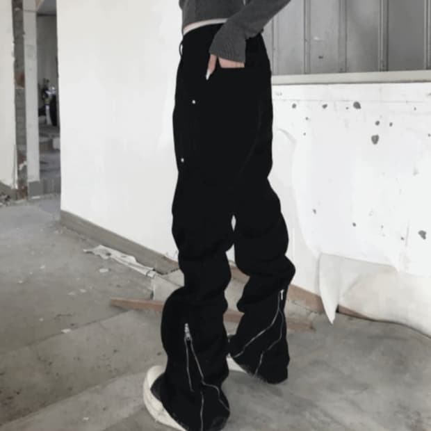 쿄이 kyoiii GRIND ZIP CARGO PT (BLACK) 바지 상품이미지1