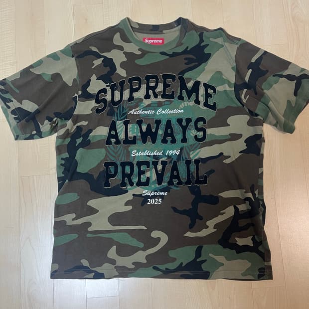 슈프림 올웨이즈 프리베일 숏슬리브 탑 우드랜드 카모- 25FW