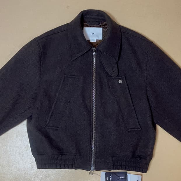 TAP WOOL JACKET Brown 이에이 아우터 판매