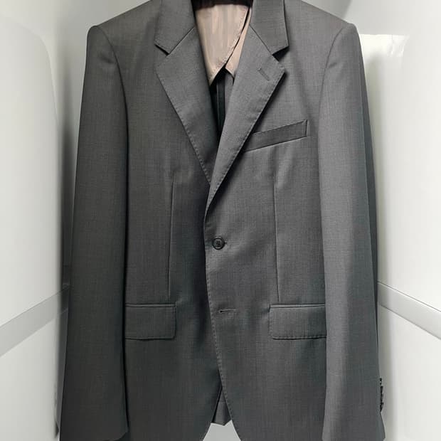 솔리드옴므 봄가을 챠콜 패턴 블레이져 95사이즈