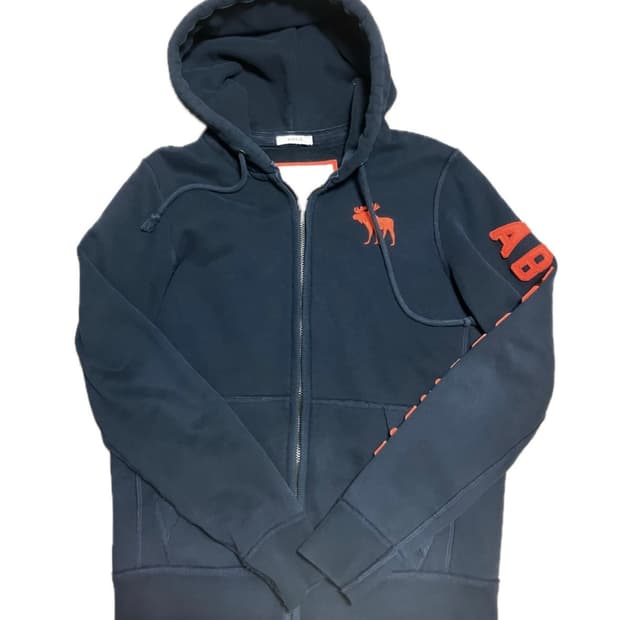 아베크롬비 오렌지 포인 무스 후드 집업