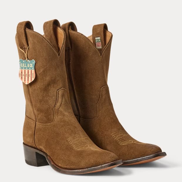 더블알엘 rrl 플레인뷰 러프아웃 스웨이드 부츠 10D