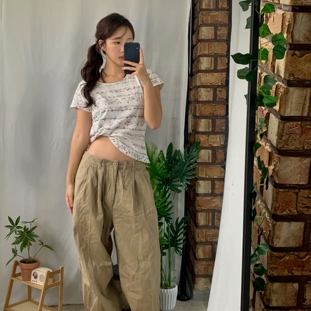 가을코디 에스닉 오버핏 팬츠