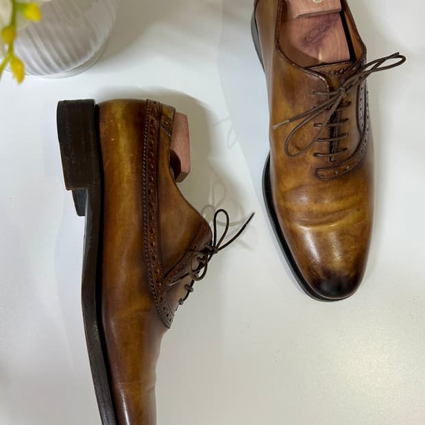 벨루티 알레산드로 레더 브라운 슈즈 270