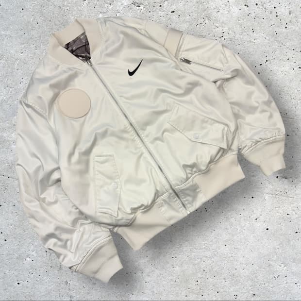 [L] 나이키 코트 슬램 화이트 봄버 자켓 B562