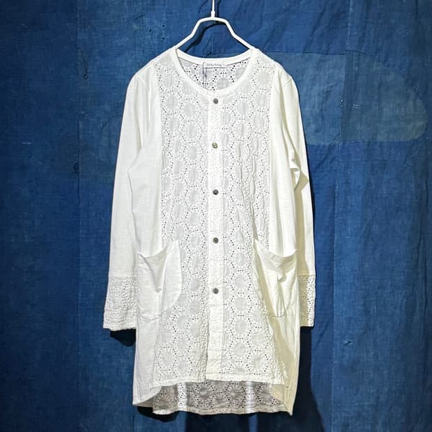 44-55) Yohji Yamamoto White Garden Tunic